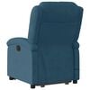 vidaXL Sill&oacute;n reclinable de masaje elevable terciopelo azul
