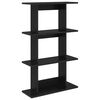 vidaXL Estante de pared Montada en la pared Roble Negro