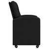 vidaXL Sillas de Comedor con Ruedas 2 pcs Negro 57 x 67 x 95 cm tela