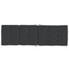 vidaXL Cojines para tumbona 2 uds tela Oxford negro