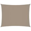 vidaXL Toldo de vela rectangular tela Oxford gris taupe 3,5x4,5 m