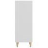vidaXL Aparador de madera contrachapada blanco 34,5x32,5x90 cm