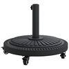 vidaXL Base para sombrilla Negro &Oslash;38-48 mm PE, concreto e hierro