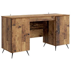 vidaXL Escritorio Madera envejecida 142,5 x 50 x 75 cm