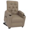 vidaXL Sill&oacute;n elevable cuero sint&eacute;tico color capuchino