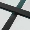 vidaXL Puerta corredera con juego herrajes negro 76x205 cm ESG vidrio