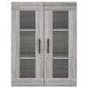 vidaXL Armario de pared gris Sonoma 69,5x34x90 cm