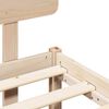 vidaXL Estructura de cama Natural 80 x 200 cm Madera de pino macizo