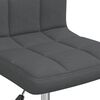 vidaXL Silla de comedor giratoria tela gris oscuro