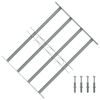 vidaXL Reja de seguridad ajustable ventana con 4 barras 500-650 mm