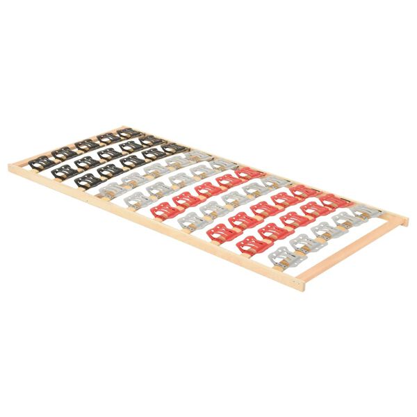 vidaXL Estructura de cama con 12 listones y soportes 90x200 cm
