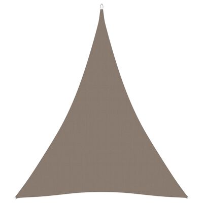 vidaXL Toldo de vela triangular tela Oxford gris taupe 4x5x5 m