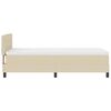 vidaXL Cama tipo Box Spring con colch&oacute;n con LED Crema 90 x 190 cm tela