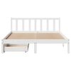 vidaXL Estructura de cama sin colchón madera maciza blanca 120x190 cm