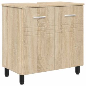 vidaXL Unidad de tocador de ba&ntilde;o Roble Sonoma 60 x 35 x 60 cm