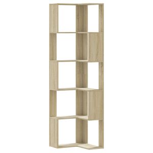vidaXL Estanter&iacute;a de esquina 5 niveles madera roble Sonoma 50x50x179cm