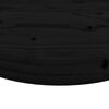 vidaXL Tablero de mesa redondo madera maciza de pino negro &Oslash;80x3 cm