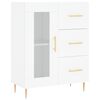 vidaXL Aparador alto madera contrachapada blanco 69,5x34x180 cm