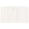 vidaXL Soporte de monitor madera maciza de pino blanco 100x27x15 cm