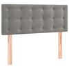 vidaXL Cama box spring con colch&oacute;n terciopelo gris claro 100x200 cm