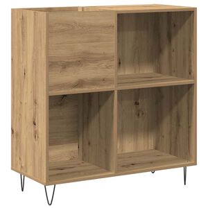 vidaXL Mueble para discos de vinilo Roble artisan 85 x 38 x 89 cm