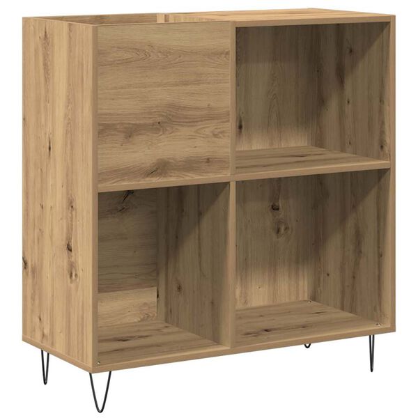 vidaXL Mueble para discos de vinilo Roble artisan 85 x 38 x 89 cm