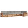 vidaXL Conjunto de sof&aacute;s de exterior 6 uds. Gris Natural y Claro