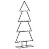 vidaXL &Aacute;rbol de Navidad para decoraci&oacute;n metal negro 125 cm