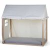 CHILDHOME Cubierta para cama en forma de casa blanco 150x80x140 cm
