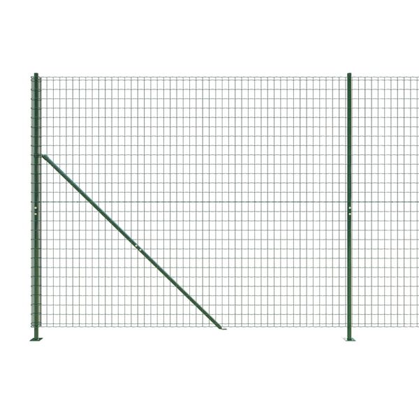 vidaXL Cerca de alambre con brida verde 2,2x25 m