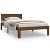 vidaXL Estructura cama sin colch&oacute;n madera pino marr&oacute;n miel 100x200 cm