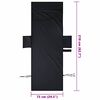 vidaXL Toallas de Reposera 2 pcs Negro 210 x 75 cm