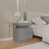 vidaXL Mesita de noche madera de ingeniería gris 45x35x52 cm