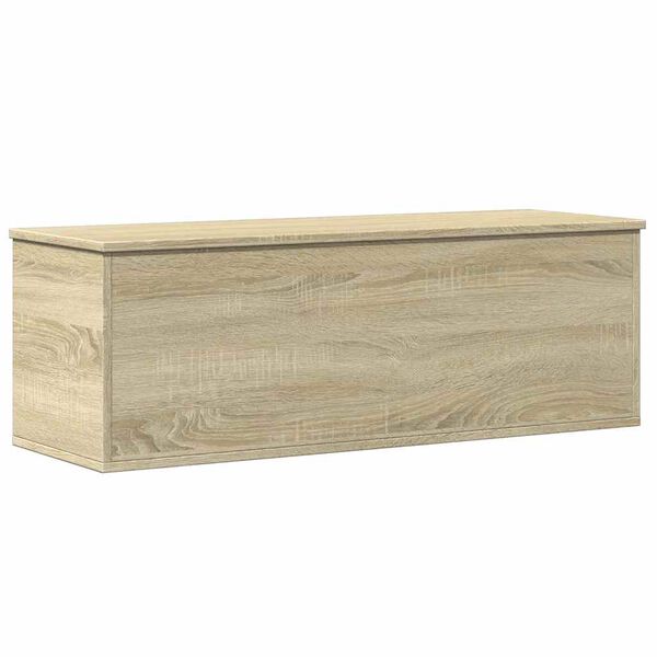 vidaXL Caja de almacenaje madera ingenier&iacute;a roble sonoma 102x35x35 cm