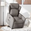 vidaXL Sill&oacute;n el&eacute;ctrico reclinable elevable de tela gris taupe