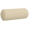 vidaXL Cojines Bolster 2 pcs Crema &Oslash; 15 x 40 cm tela
