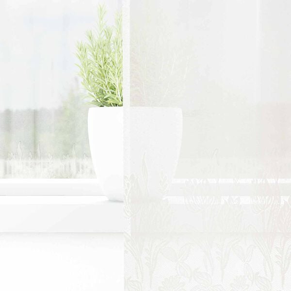 vidaXL Cortina de Encaje con cortinas Floral 80 x 150 cm Poli&eacute;ster