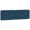 vidaXL Cabecero de cama acolchado terciopelo azul 160 cm