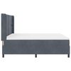 vidaXL Cama tipo Box Spring Gris oscuro 180 x 200 cm Terciopelo