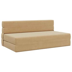 vidaXL Sof&aacute; Cama Plegable Verde Gris 152 x 86,5 x 60 cm Tela