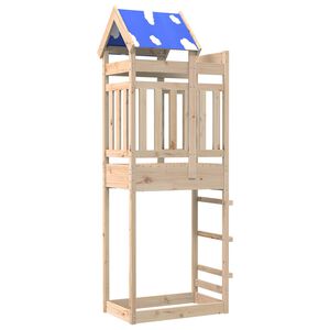 vidaXL Torre de Juego Marr&oacute;n 85 x 52,5 x 239 cm Madera de pino macizo