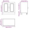 vidaXL Mueble bajo para fregadero Kalmar blanco brillo 80x46x81,5 cm