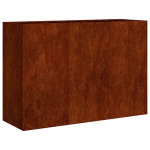 vidaXL Jardinera oxidada 120x40x80 cm acero corten