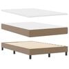 vidaXL Cama tipo Box Spring Capuchino 120 x 200 cm Cuero sint&eacute;tico