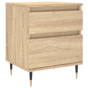 vidaXL Mesita de noche madera de ingenier&iacute;a roble Sonoma 40x35x50 cm