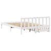 vidaXL Estructura de cama sin colchón madera maciza blanca 120x190 cm
