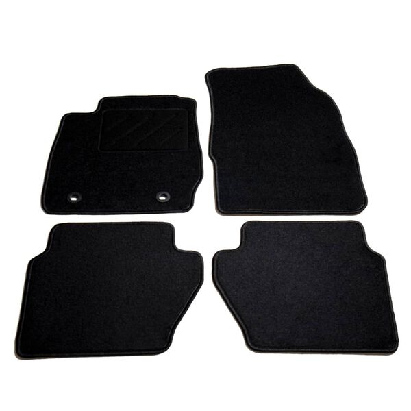 vidaXL Juego de alfombrillas para coche 4 piezas para Ford Fiesta VI