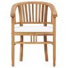 vidaXL Set de comedor de jard&iacute;n 7 pzas y cojines madera maciza de teca