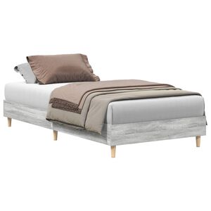 vidaXL Estructura de cama Gris Sonoma 203 x 93 x 25 cm
