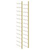 vidaXL Botellero de pared para 36 botellas 2 unidades hierro dorado